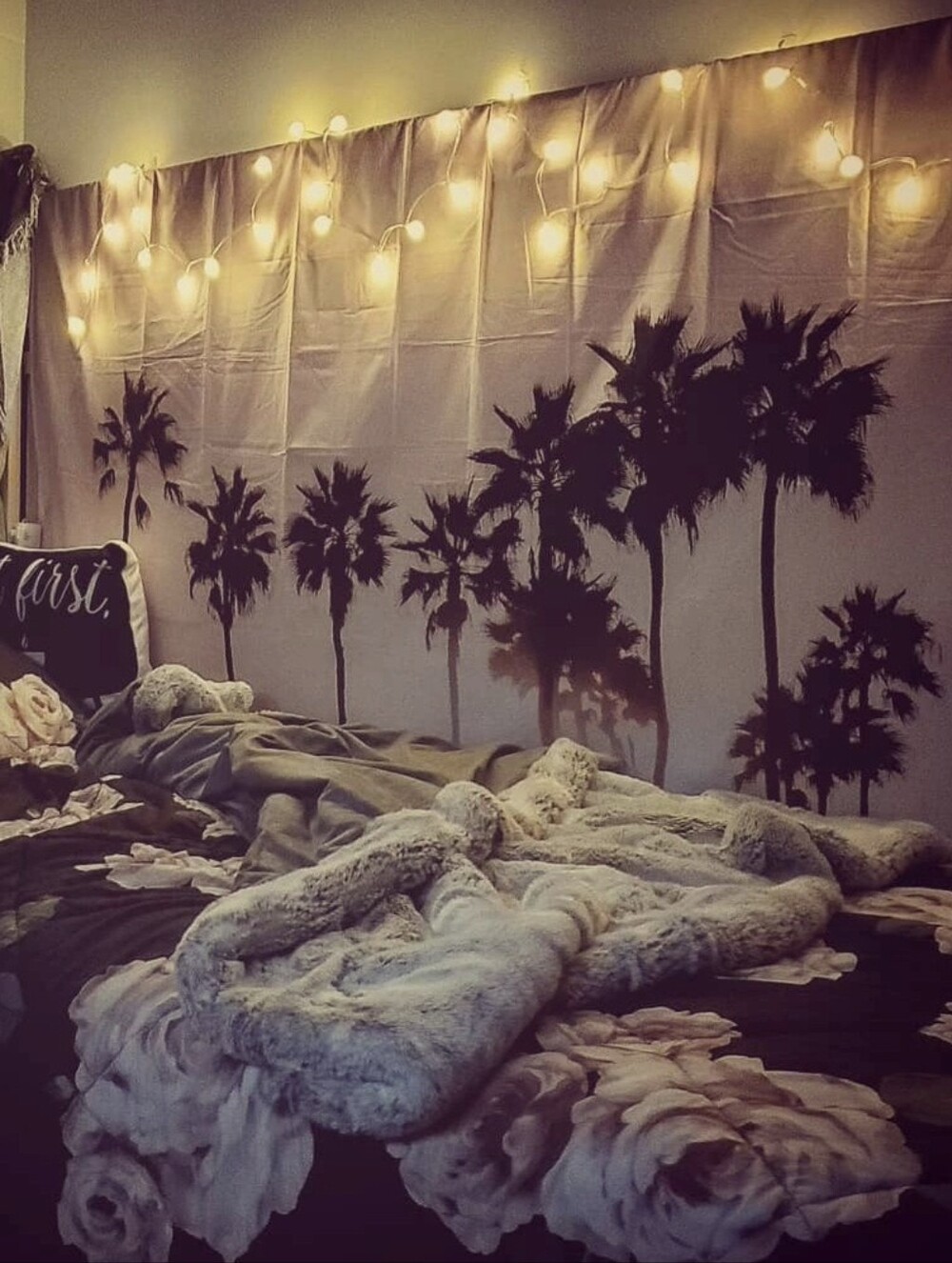 Pottery Barn Palm Tree Sunswt Tapestry